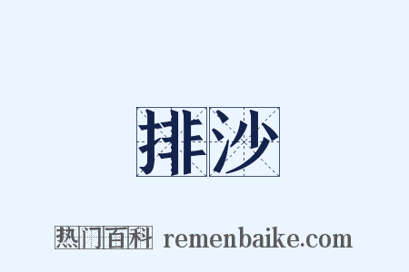 排沙是什么意思的图片